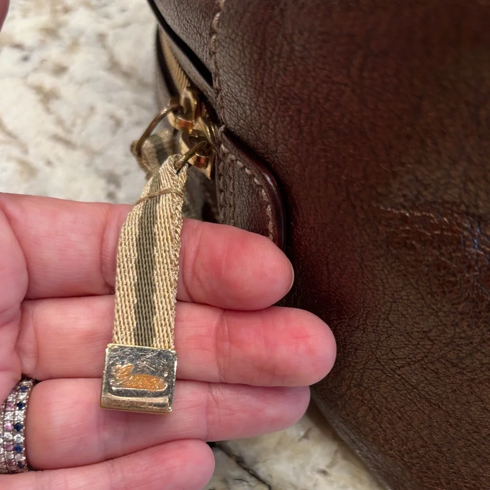 Gucci! Brown Leather Women's Bag - Picture 7 of 7